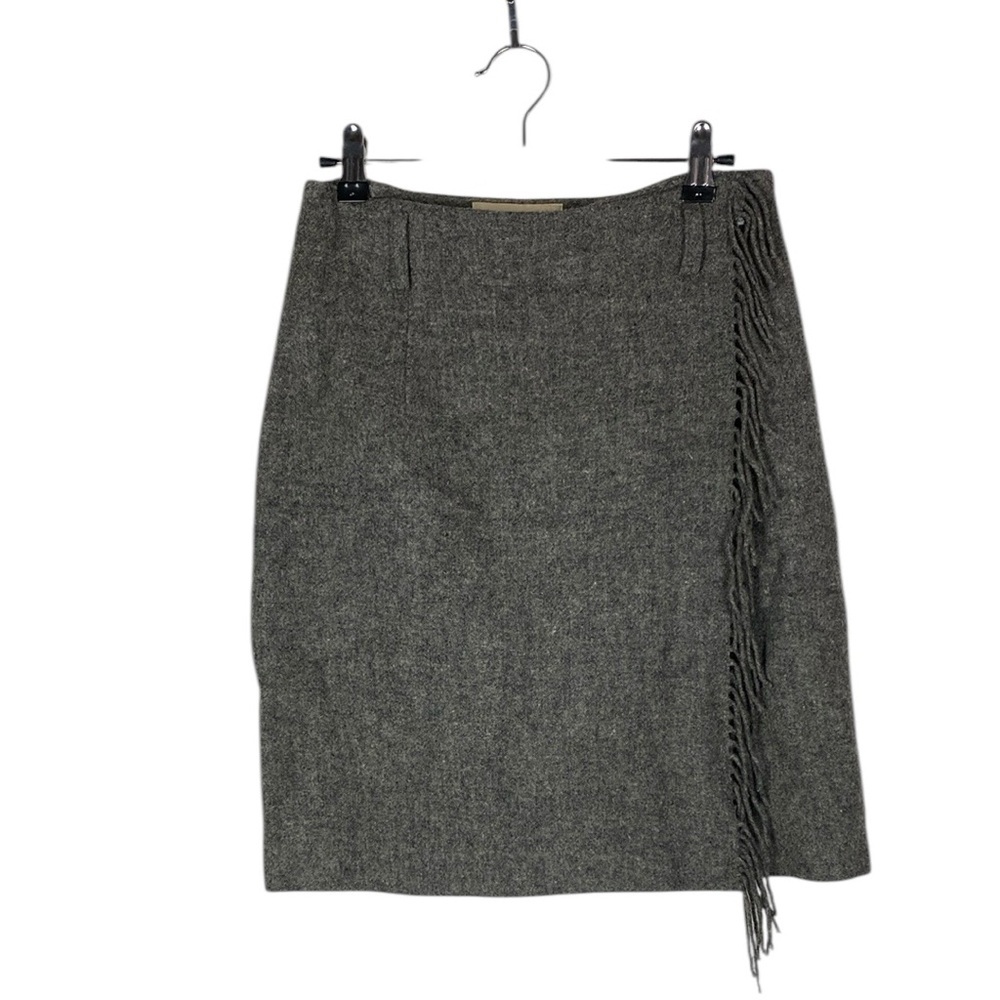 Vintage Jones New York Country grey fringe skirt